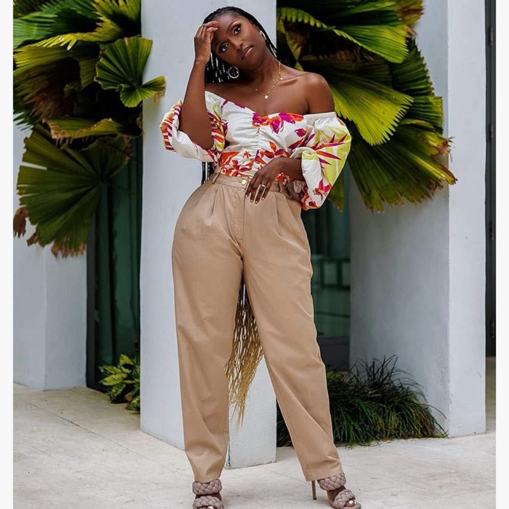 Floral Crop Top Size Medium